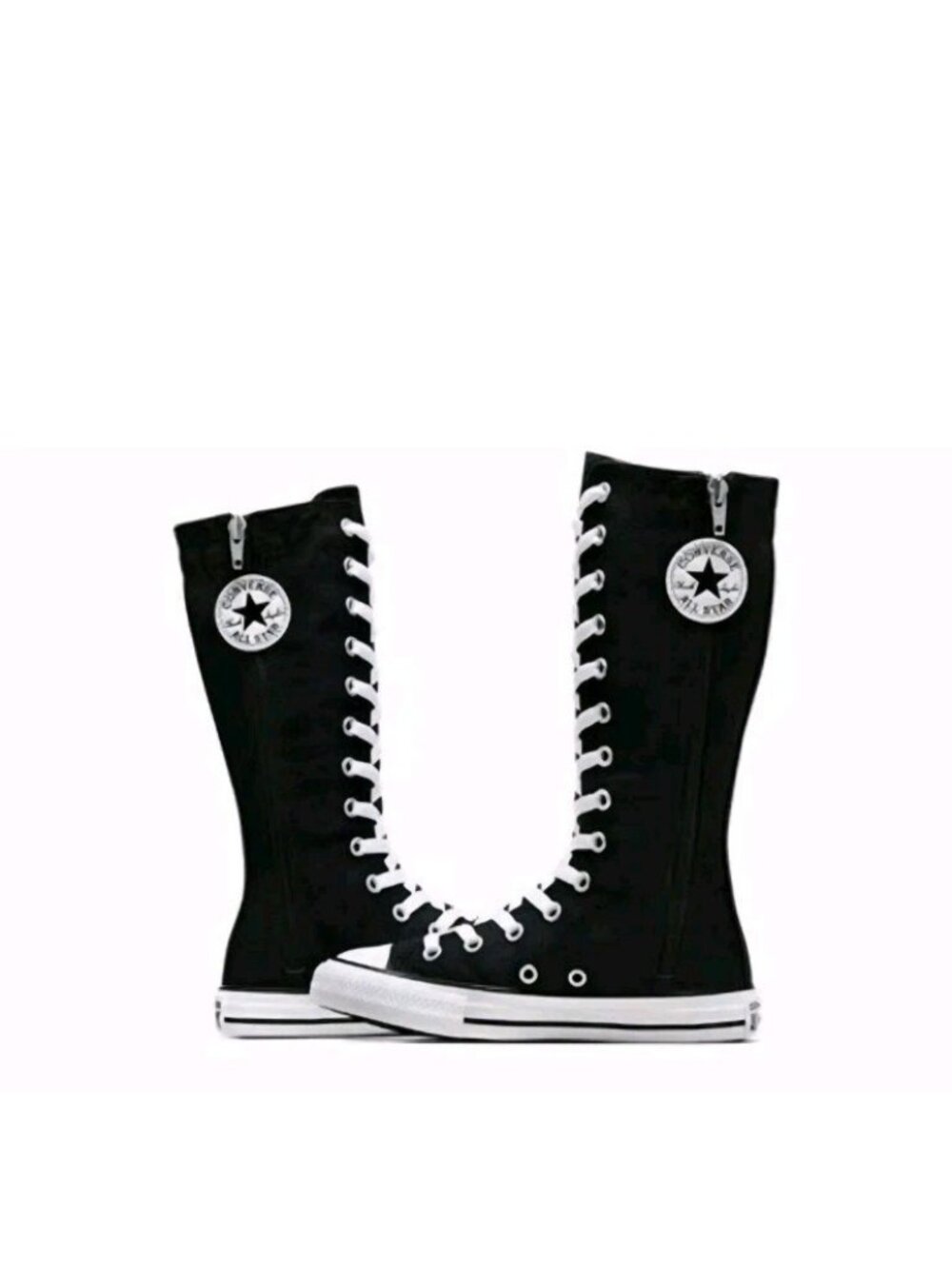 RARE Converse Chuck Taylor All Star XX Hi Knee High Black Boots Sz 3Y Woman's 5
